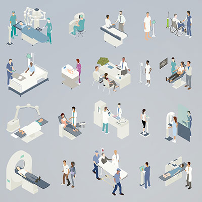 Illustration of medical procedures