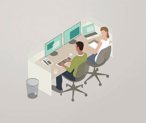 Pair programming illustration