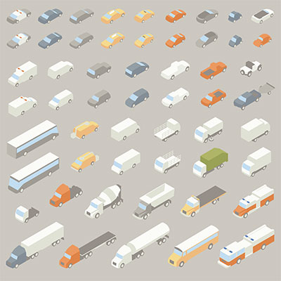 Illustration of vehicle icons